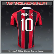 2012-2013 AC milan home red soccer jersey, thailand quality soccer uniform