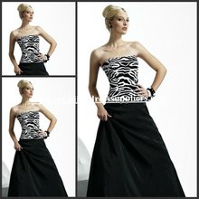 Zebra stripe wedding dresses