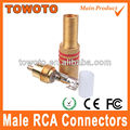 rca macho conector adaptador de cable coaxial