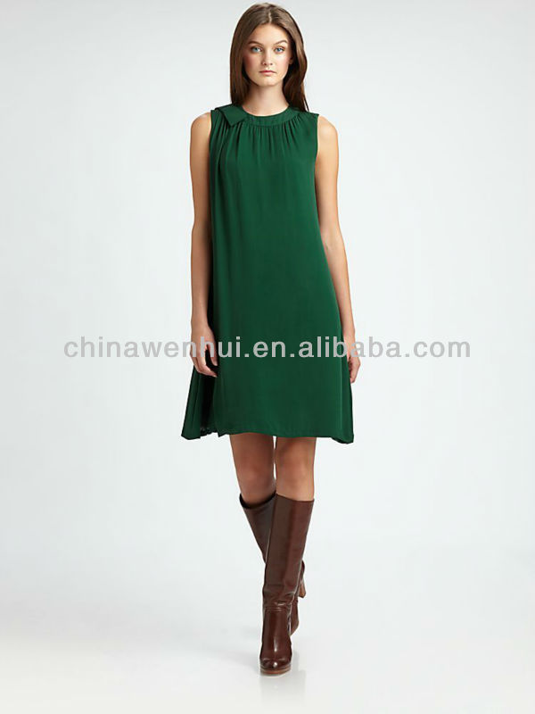 Fashion wholesale clothing women green long dress Fashion wholesale clothing women green long dress
