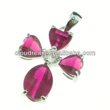 2013 China Wholesale Fashion Jewellery Rose Quartz Heart Pendant