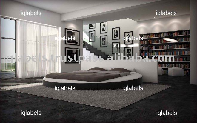 Black Round Bed