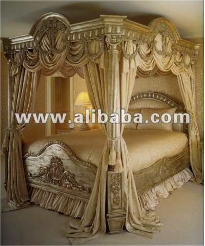Solid Wood Bedroom Furniture on Romantic Bedroom Furniture Canopy Luxury Bedroom Furniture Sets