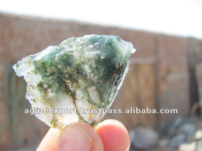 Green Moss Agate Raw Photo, Detailed about Green Moss Agate Raw Picture
