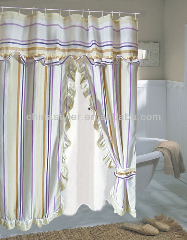 Short Decorative Curtain Rods Burgundy Shower Curtai