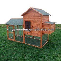 Deluxe Backyard Wood Poultry Chicken Coop Hen House Hutch Nesting Box 