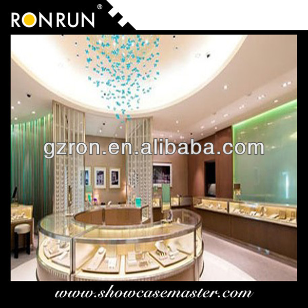 Fashion retail stores wooden jewellery window display