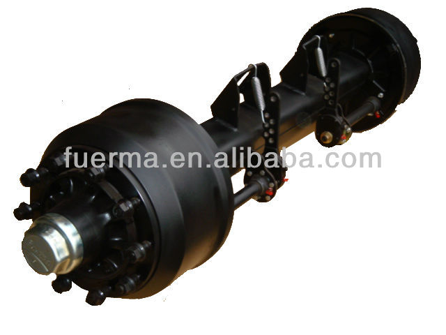 Axle And Wheel. 12t double wheel trailer axle