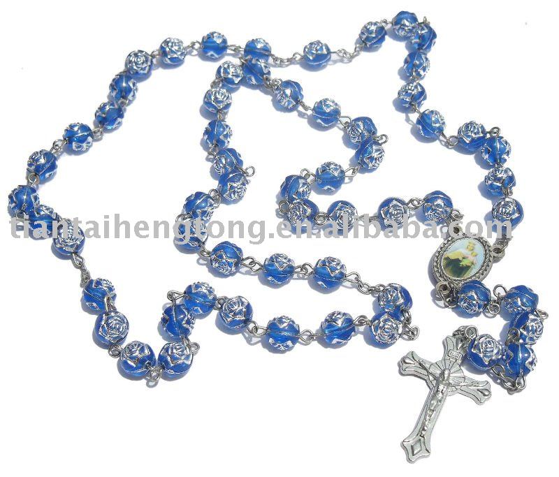Religious Necklaces on Larger Image  Alloy Cross Necklace Catholic Jewelery Religious Rosary