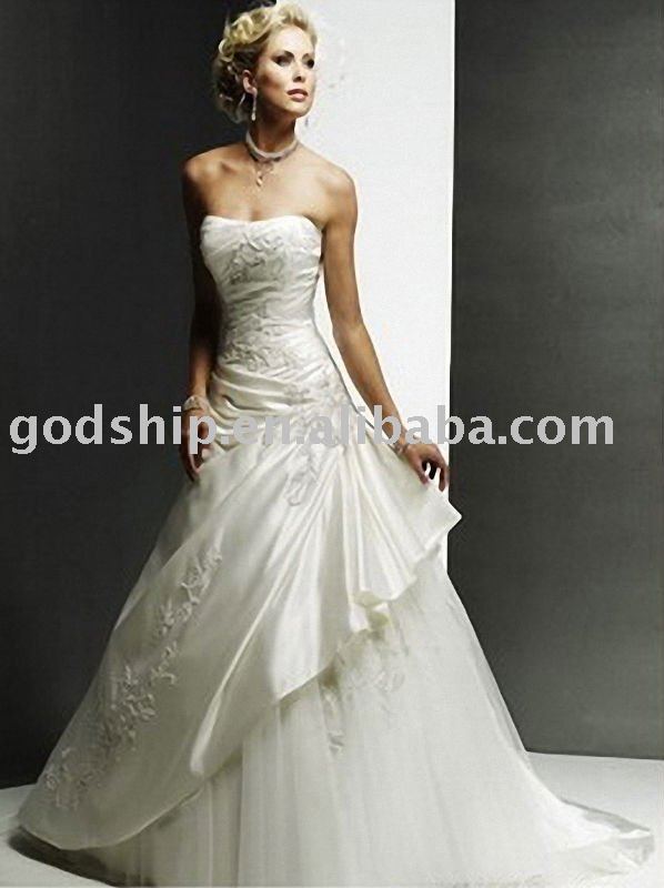 5096A Beaded wedding dress by professional design in 2010