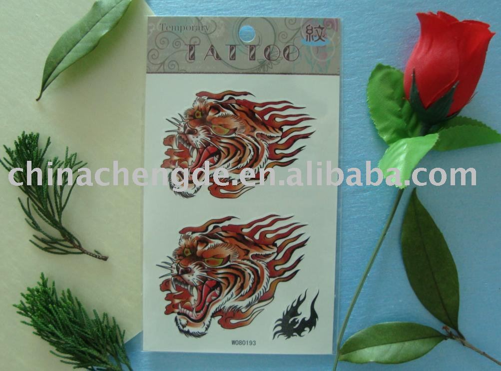 See larger image: 27 tiger head water transfer tattoo stickers. Add to My Favorites. Add to My Favorites. Add Product to Favorites; Add Company to Favorites