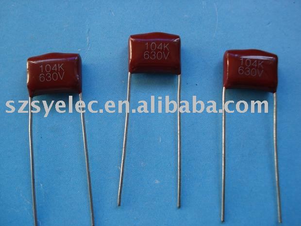 See larger image: Metallized polyester film capacitor marking box type CL21B