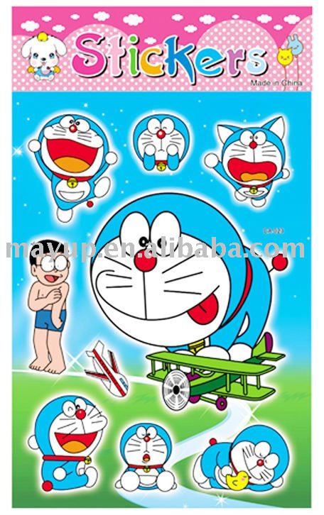 See larger image Robot cat cartoon sticker