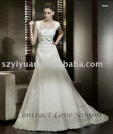 2011 new silk crinkle lace bridal wedding dresses