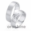GR165-de oro blanco anillo de bodas