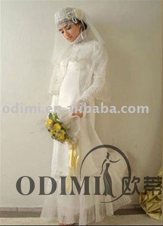 2011 New Desgin Charming Arabic Wedding Dress