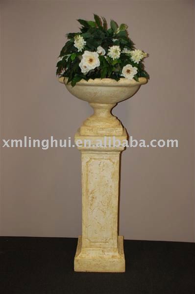 White wedding flower potflower urngarden decorationwedding urn