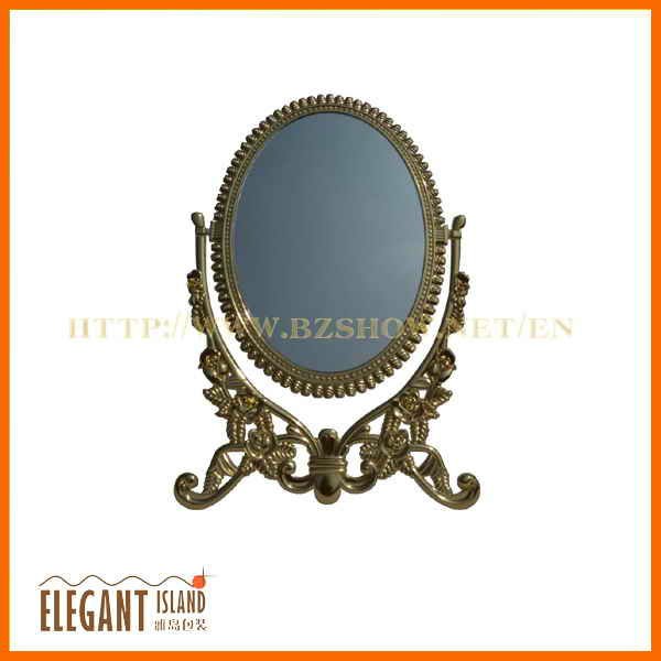  - Large_Bronze_Plated_Stand_Desktop_Mirror_For