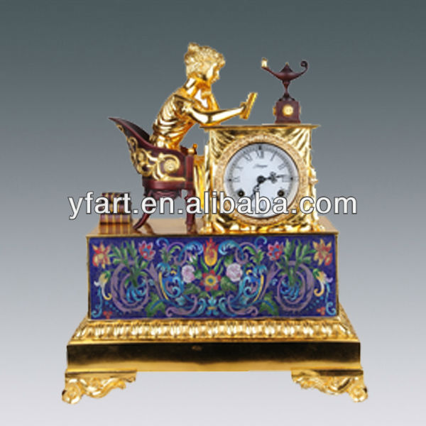 Cloisonne bronze clock_JMT（F） 1031