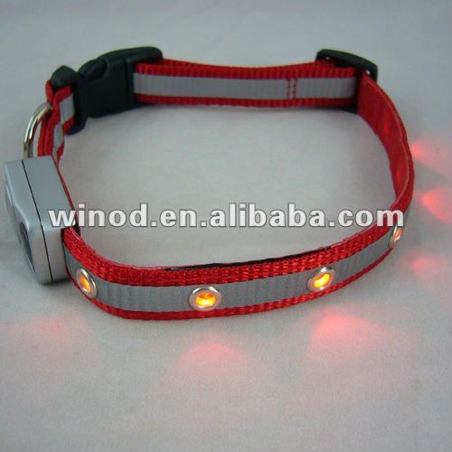 alibaba Reflective led Pet Collar with blinking light