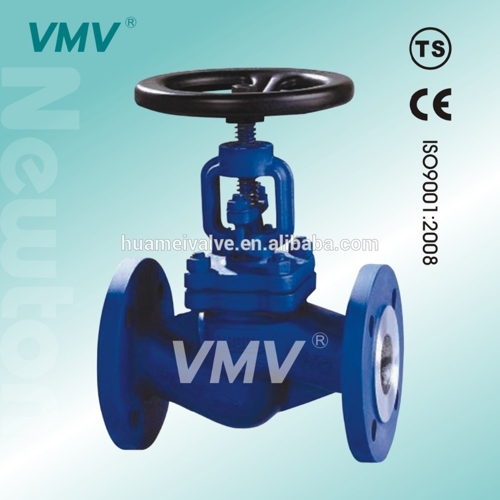 bellow globe valve handwheel wcb material