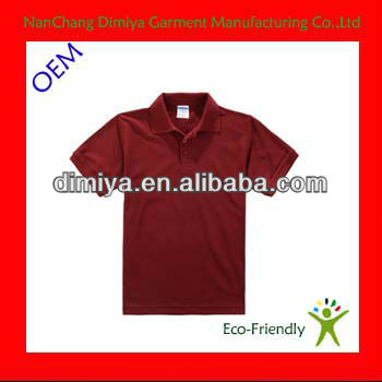 çocuk kırmızı düz polo t- shirt/klasik mens polo t shirt/yeni tasarım polo t shirt