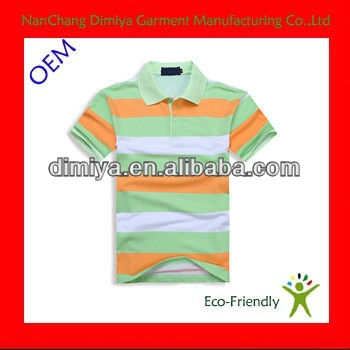 Ucuz çizgili polo gömlekleri/pamuk karışımı spandex polo t shirt rahat/mens kısa kollu polo t shirt