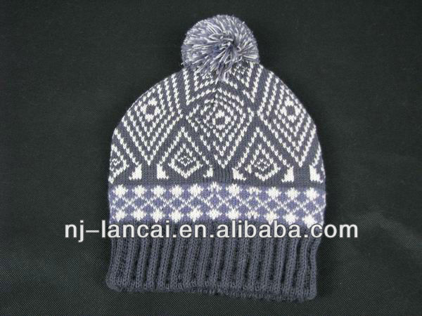 winter beanie  hat hat knitting machine for pattern fairisle mens pattern beanie knitting