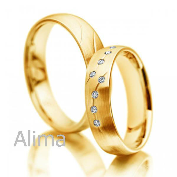 Yellow Gold Rings  AGR0022-Y- dubai wedding rings yellow gold ring ...