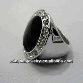Home Product Categories ring 925 silver ring with black stone Home Product Categories ring 925 silver ring with black stone
