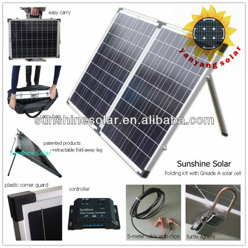  solar panel moudel &gt; Folder Solar Panel Kit/DIY camping solar kit