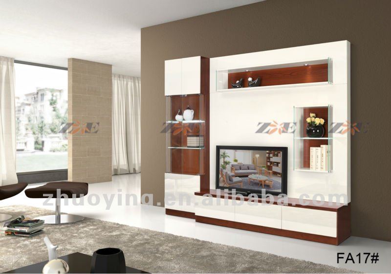 Mobiliario moderno lcd tv gabinete fa17# diseño-Mueble de madera ...