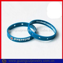 Fashion slogan advertising silicone bracelets