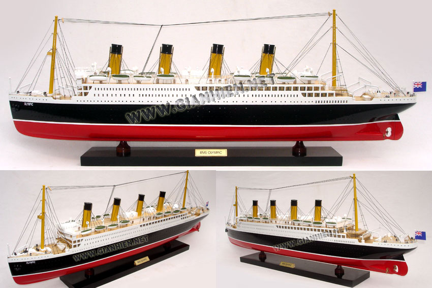Wooden Model Boat - Wooden Ship - Buy Rms Olympic Handicrafts Making ...