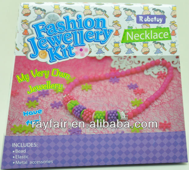 ... Beads & Jewelry > 2014 new fashion jewellery kit/Kids diy necklace kit
