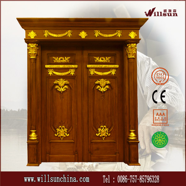 China alibaba new product teak wood carving door elegant wooden doors