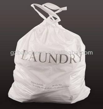 ... beautiful clean clear strong disposable hotel plastic laundry bag