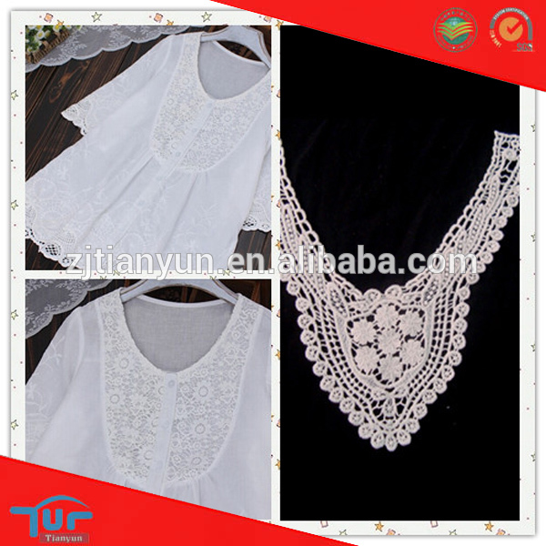v shape neck design with lace