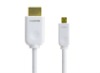 Standard HDMI cable to micro HDMI cable(D type) with Ethernet for cellphone tv out cable