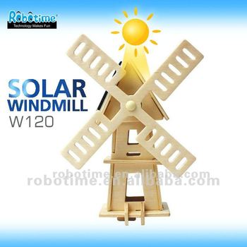 Solar Power Windmill Toys - Buy Diy Wooden Toy,Wooden Toy Model Making 