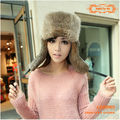 cdh005 env&iacute;o de la gota mantener caliente genuino de piel de conejo con sombrero earflap eninvierno para los hombres y las mujeres