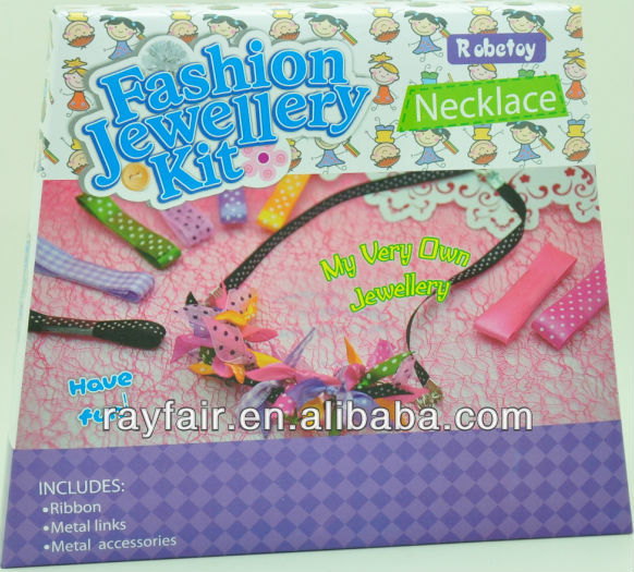 Kids fashion jewelry kit /Kids diy necklace kit