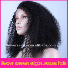 Natural looking afro kinky curl wig for black women