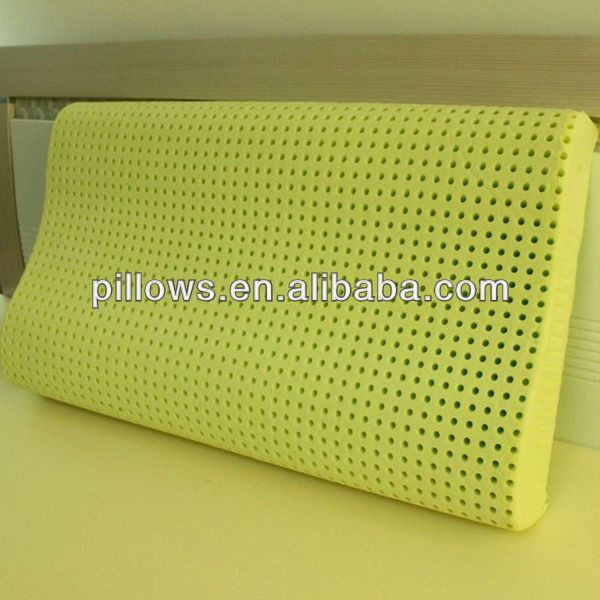 Green Aloe Vera Memory Foam Pillow with Holes