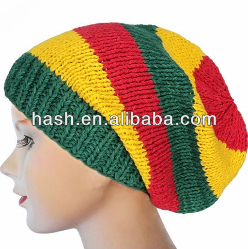 Crochet Rasta Hat With Brim Pattern images