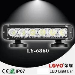 10-30v super bright, 6leds single row 60w cree led light bar