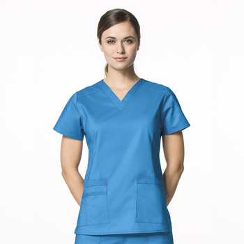 Blue Medical Nurses Scrub Suit Uniform Ladies V-neck Top ... Blue Medical Nurses Scrub Suit Uniform Ladies V-neck Top ...