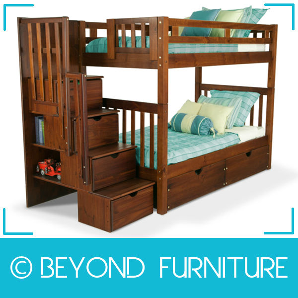 Light Brown Wooden Double Decker Bed - Buy Wooden Double Decker Bed ...