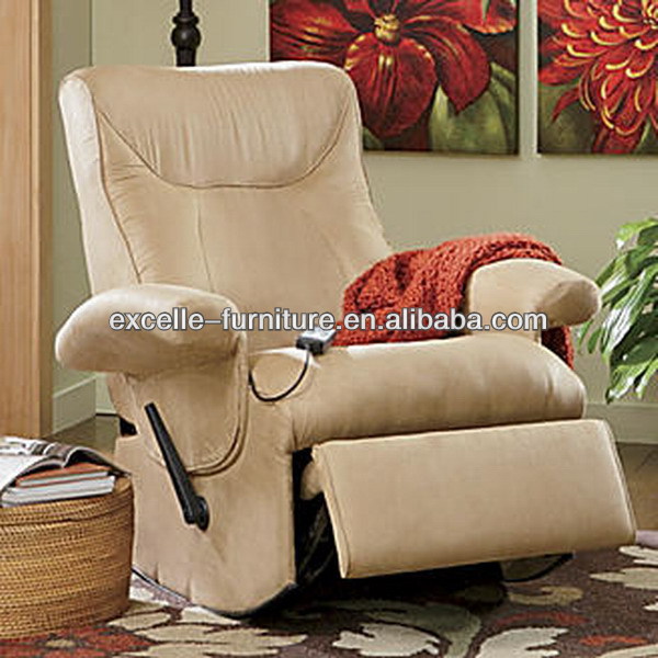 Rocker recliner with heat and massage chair