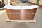 copper skirted cast iron bath tub